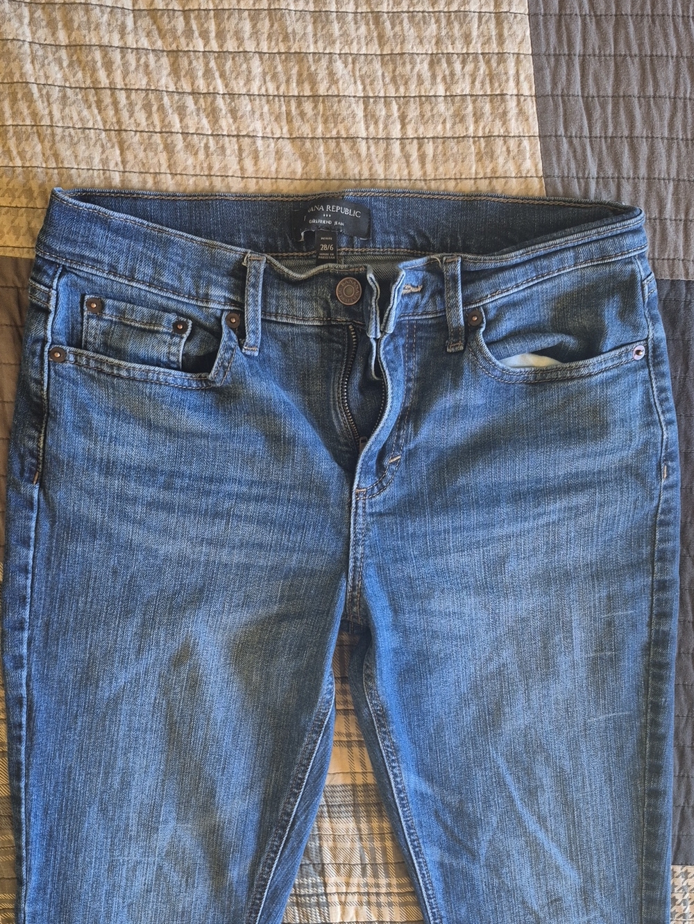 Banana Republic Womens Medium Blue Skinny Jeans Petite 28/6